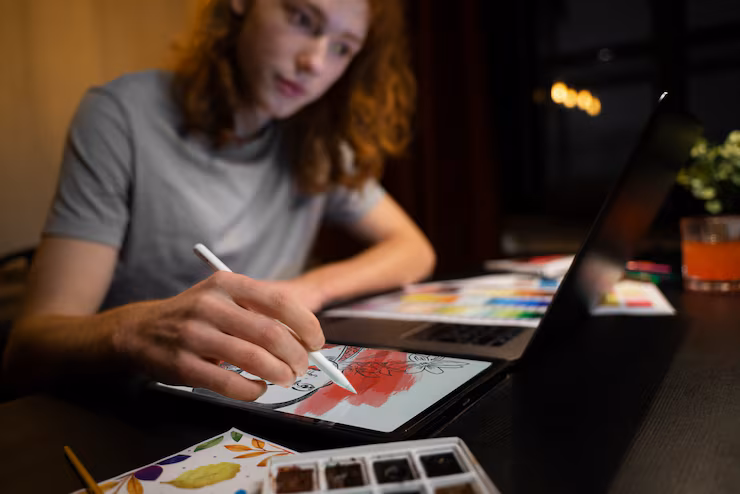 UI/UX-Team arbeitet an Interfaces